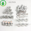 28pcs DIY Christmas Tree Hanging Ornaments Pendant New Year Xmas Home Decoration