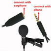 35mm Clip-on Lapel External Lavalier Microphone for Cell Phone PC Laptop Pad