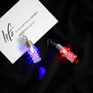1 Pair Women Cool Light Up LED Blinking Ear Dangle Earrings For Party Club NEW