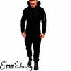 Mens Tracksuit Jogger Fitness Workout Hoodies Bottoms Pants Trousers Sport Suit
