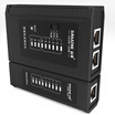 Yamazawa SAMZHE network cable tester multi-function tester computer network crystal head telephone line engineering home intelligent tester tester black CS-50