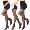Antarctic Nanjiren stockings 3 pairs of security pants stockings pantyhose socks black stockings thin section of anti-hook wire sexy security pants piece socks stock black 3 double - all