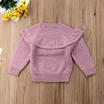 Baby Girls Jumper 6 12 18 24 Months Knit Ruffle Long Sleeve Winter Sweater Tops
