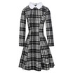 Vintage Plaid Knee Length Dress