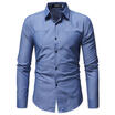 Men Stylish Shirts Casual Formal Slim Fit Long Sleeve Luxury Tee Shirt Top Dress