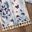 Baby Girl Butterfly Loose Shawl Kimono Cardigan Boho Tassel Tops Jacket Blouse