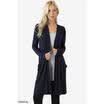 Womens Long Sleeve Open Front Solid Slim Fit Long Cardigan Outwear Coat Loose