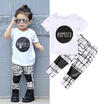 2PCS Toddler Kids Baby Boy T-shirt TopsLong Pants Outfits Set Tracksuit Clothes