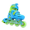 Kids Skateboard Protective Gear Set Glittery Inline Roller Skates with Helmet Elbow Pads Knee Support Pads Wrist Guard