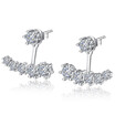 CZ Crystal Flower Earrings For Women Fashion Jewelry Gift For Party Best Friend Cubic Zirconia Stud Earrings G29
