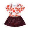 Infant Toddler Kids Girl Cute Floral Lace Dress Romper Outfit Jumpsuit Bodysuit