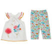 Kids Baby Girls 3D Embroidery Flower Tunic Tops VestPants 2pcs Outfits Clothes