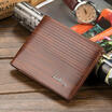 Fashion Mens Vintage Faux Leather Bifold Purse ID Card Holder Clutch Wallet New