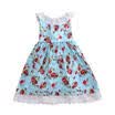 AU Baby Pretty Flower Girl Cute Dress Princess Casual Formal Party Lace Dress