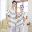 Antarctic Nanjiren pajamas home service men&women short-sleeved summer home service suit cotton couple models pajamas local version N675X20031-1 immediately have money male XL