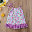 Cotton Kid Baby Girls Unicorn Party Pageant Princess Long Dress Sundress Clothes