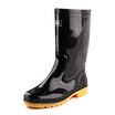 HUILI rain boots outdoor boots sets of shoes HXL807 mid calf black 43