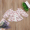 Newborn Kids Baby Girls Floral Boho Lace Long Sleeve Tops T-shirt Shirts Blouses