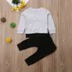 Infant Toddler Baby Girl Clothes Set Tops T Shirt Legging Pants Cartoon Outfits