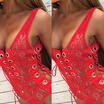 Women One piece Bikini Swimwear Push Up Padded Swimsuit Bathing suit Monokini