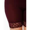 Women Plus Size Mid-Rise Lace Shorts Elastic Casual Sports Pants Trousers Trunks