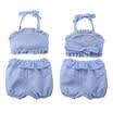 Cute Toddler Kids Baby Girl Plaid Crop Top Shorts Outfits Clothes Summer Sunsuit