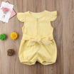 Toddler Infant Baby Girls Cotton Romper Jumpsuit Bodysuit Bowknot Clothes Outfit