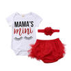 US Stock Canis Newborn Baby Girl RomperShort Pants Outfit Summer Clothes 0-24M