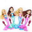 LED Light Swimming Mermaid Doll Kid Girls Toy Bath Swimming pool With Comb