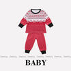 Christmas Family Matching Cute Pajamas Adult Women Kids Baby Sleepwear Set Plus