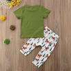 Newborn Toddler Kids Baby Boy Outfit Clothes T-shirt Tops Pants Legging Clothes