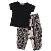 2PCS Toddler Kids Baby Boy Girl Outfit T-shirt Tops Dress Long Pant Clothes Set