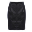 Brief Zipper Design Leather Skirt for Women