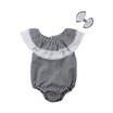 Toddler Baby Boys Girls Plaids Romper Bodysuit Jumpsuit Outfits Sunsuit Clothes