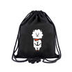 Gym Drawstring Backpack Canvas Draw String Bucket Bag Travel Shoulder Bags