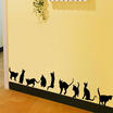 New Removable Wall Sticker Art Home Decal Room Decor Kids Cute 9 Cats Removable
