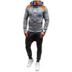 UK Mens Fall Pullover Casual Hoodie Warm Jackets Sports Sweatshirt Zipper Coat