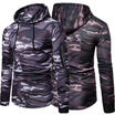 Men Top T-Shirt Long Sleeve Slim Fit Hooded Sweatshirt Pullover Sweat Hoodies
