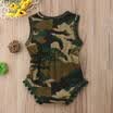 Pretty Newborn Infant Baby Girl Boy Camo Tassel Romper Jumpsuit Sunsuit Clothes