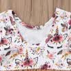 Newborn Kids Baby Girl Unicorn&Floral Romper Bodysuit Tulle Dress Casual Clothes