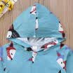USA Newborn Baby Girl Boys Long Sleeve Romper Hooded Jumpsuit Outfit Clothes
