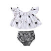 Newborn Kid Baby Girl Bunny Dress Crop Top Briefs Shorts Outfit Clothes Sundress