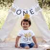 1ST Birthday Infant Kids Baby Boys Girls Summer Clothes T-shirt Tops Blouse