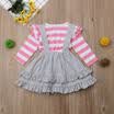 Newborn Infant Baby Girl T-shirt TopsStrap Skirt Dress Outfits Clothes Set 2PCS