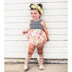 Inflant Newborn Toddler Girls Casual Floral Romper Bodysuit Clothes Outfits