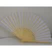 Blank White Chinese Folding Bamboo Fan Retro Hand Paper Fans Wedding Favor Hi-Q