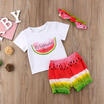 3pcs Newborn Toddler Baby Kid Girl Boy T-shirt TopShorts Pants Clothes Outfits