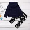 Newborn Baby Boys Tops Wild One Hooded Tops Deer Long Pants Outfit Clothes US c
