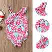 Toddler Baby Girl Swimwear Off Shoulder Bikini Swimsuit Bathing Suit Beachwear