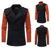 Fashion Men Long Coat Lapel Jacket Outerwear Casual Formal Coats Clothes Winter